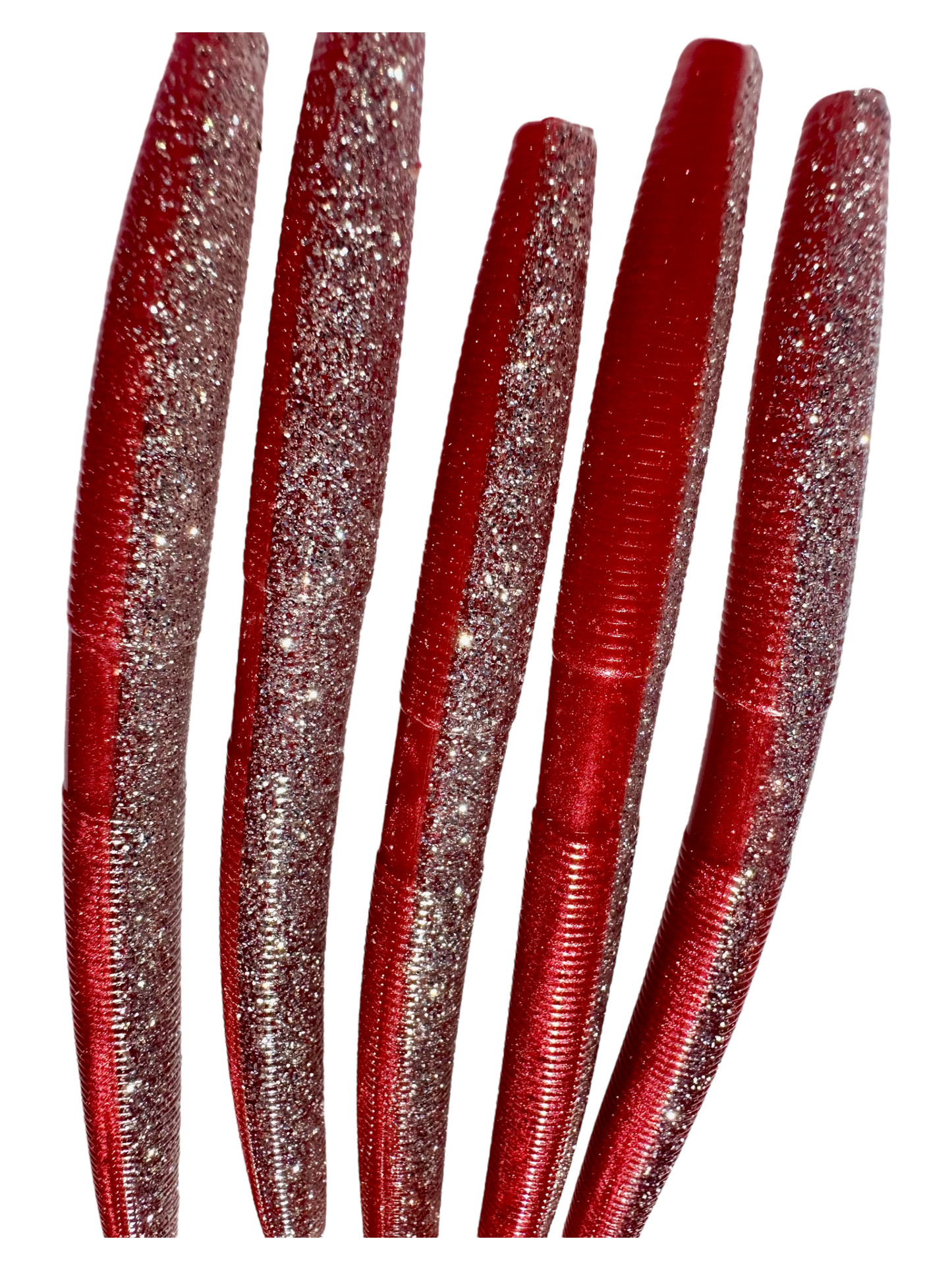 Bama Blaze — Bold contrast with a crimson-hot shimmer